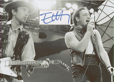 THE EDGE Signed 11x8 Photo Display U2 WHERE THE STREETS HAVE NO NAME COA