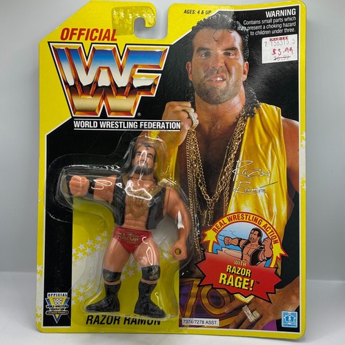Vintage 1993 Hasbro WWF Wrestling Razor Ramon Figu...