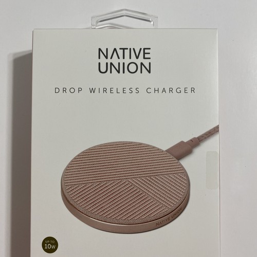 Native Union Drop Fast Charging 10W Qi Wireless Charger Charging Rose Pink NEW - Picture 4 of 8