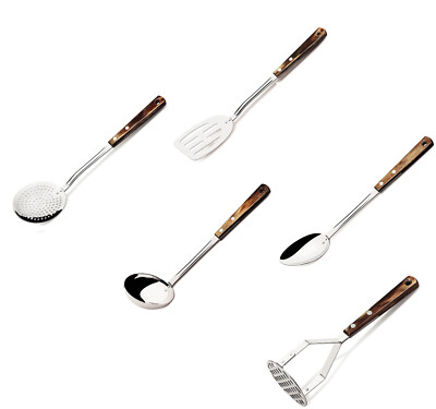 Tramontina Polywood Und Edelstahl 5 Teile Küche Utensilien Set