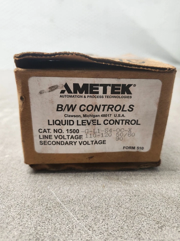 NEW IN BOX AMETEK Liquid Level Control 1550-G-L1-S4-0C-X - Image 3 of 4
