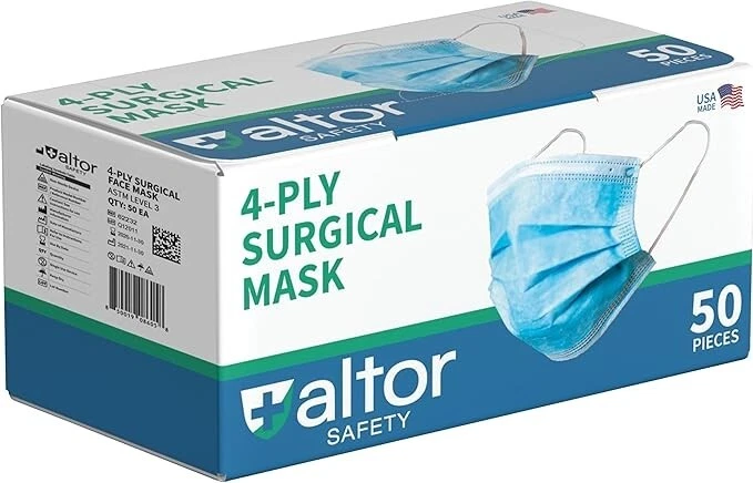 MADE IN USA Altor Safety 4ply Blue Face Mask Comfortable Breathable ✅✅✅
Opens in a new window or tab