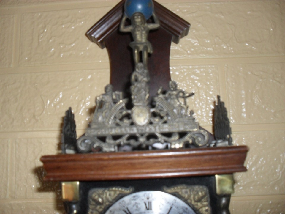 Vintage Zaanse Wall Pendulum Dutch Clock eBay