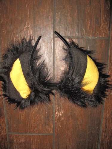 Pokemon Umbreon Amarillo Negro Lujo Imitación Piel Peluda Orejas, 10" 15" 30" Colas o Juegos - Imagen 3 de 10