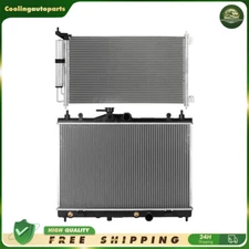 Aluminium Radiator & Condenser Cooling Kit For 2007-2011 Nissan Versa 1.6L 1.8L