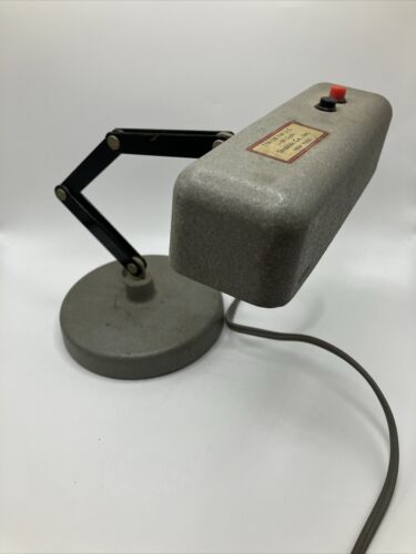 Vtg Stroblite Co New York Desk Lamp Industrial Steampunk Mechanical Black 💡 - Picture 1 of 10