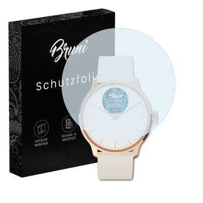 Bruni 2x Folie für Withings ScanWatch Light 37 mm Schutzfolie Displayschutzfolie