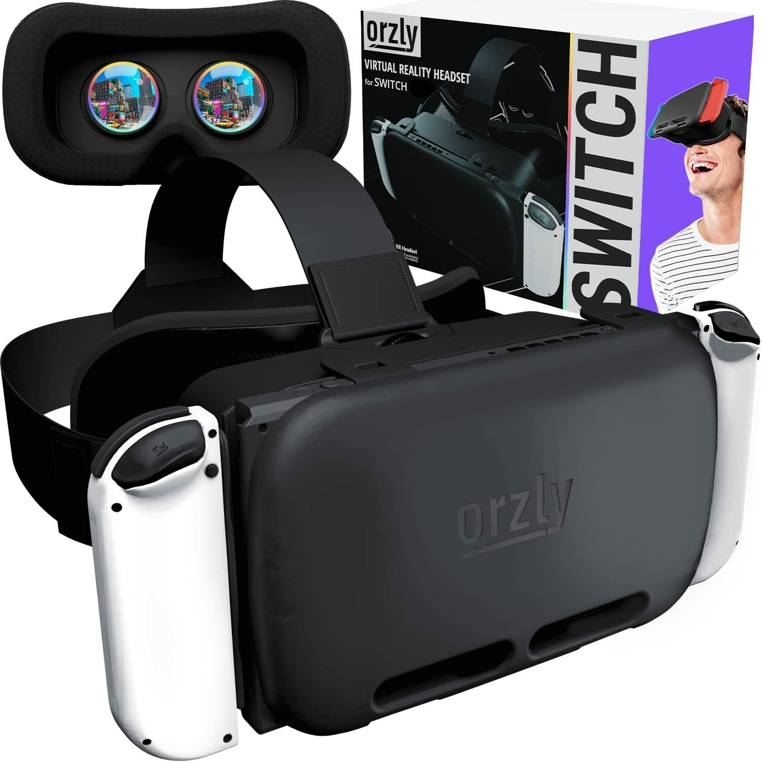  Switch VR Headset Compatible with Nintendo Switch & OLED,  Upgraded with Adjustable HD Lenses, Virtual Reality Glasses for Original Nintendo  Switch & Switch OLED Model, Switch VR Kit, Switch 3D Goggles 