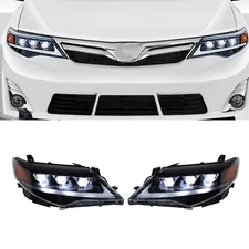 HCMOTION LED Headlights For Toyota Camry 2012 2013 2014 Start UP Animation Lamps