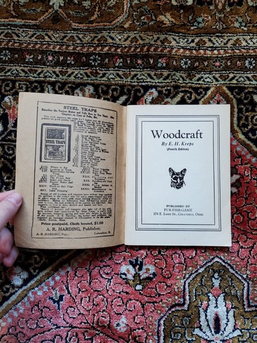 Woodcraft By EH Kreps 1923 Fourth Edition Paperback - Picture 2 of 8