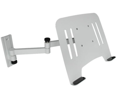 Laptop Wand Halterung schwenkbar neigbar mit Notebook Tablet PC Ablage weiß