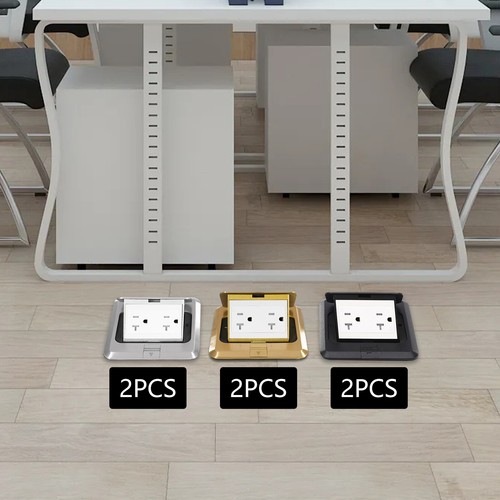 2Pcs Pop-Up Floor Sockets Hidden Sockets Floor Mount Indoor Sockets 4000W 125V