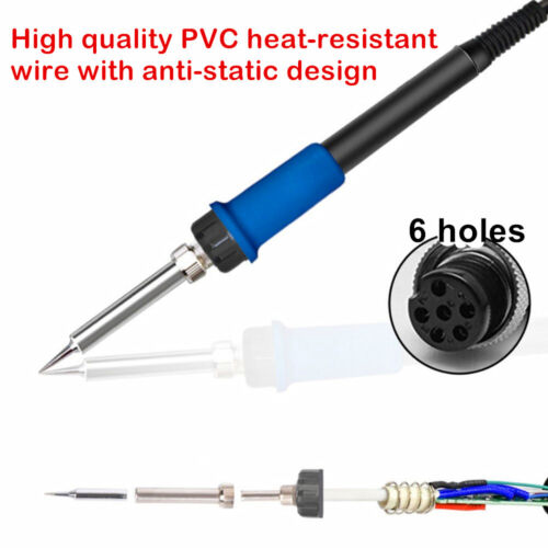 3in1 Soldering Iron Rework Station SMD Hot Air Gun Solder Nozzle - Picture 4 of 10