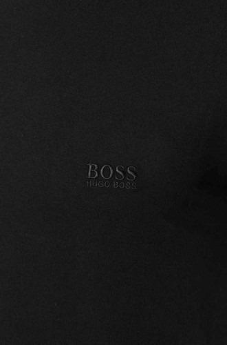 Men's Hugo Boss Pure Cotton Black T-Shirt Embroidered Logo - Picture 3 of 4