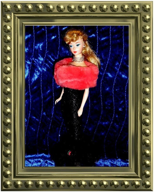 *~* MINK FUR PAW STOLE FOR FASHION ROYALTY BUBBLECUT BARBIE DOLL *~*