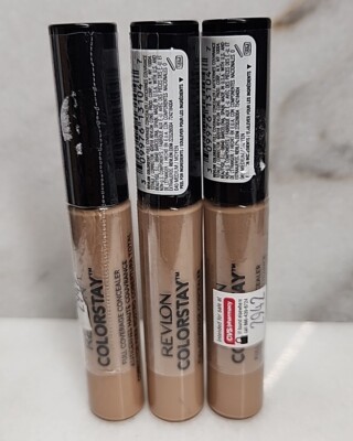 Lot Of 3- Revlon Colorstay Full Coverage Concealer  #040 Medium.
