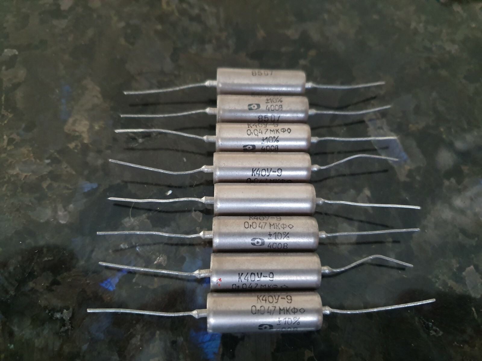 0.047uF 47nF 400V LOT OF 2 PAPER IN OIL PIO AUDIO CAPACITORS K40Y-9 - Foto 13