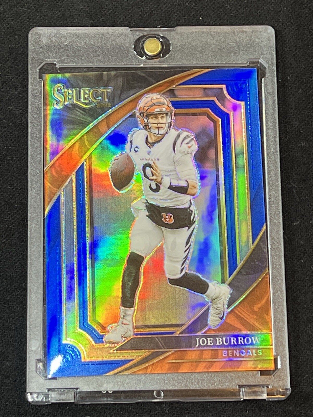 JOE BURROW #74/99 2022 SELECT SUITE LEVEL BLUE PRIZM BENGALS