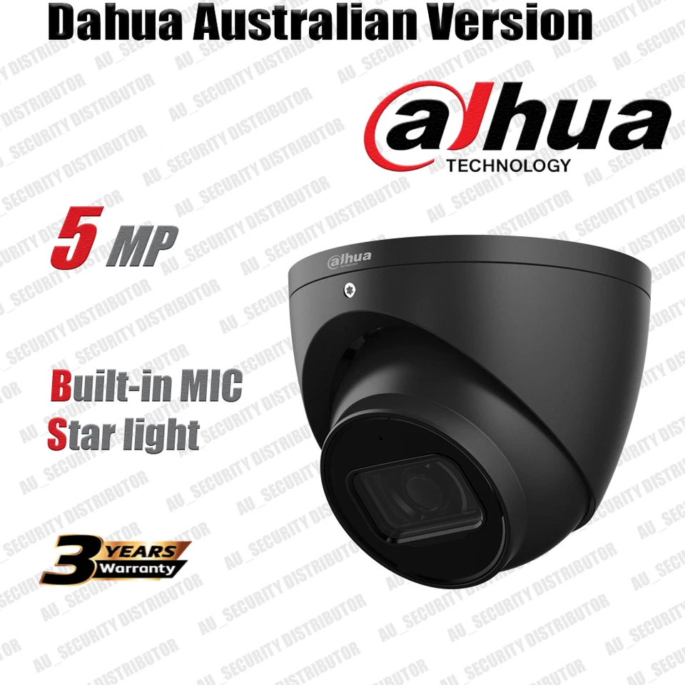 Dahua 5MP IP Security Camera (White/Black) Starlight Built-in Mic HDW2531TM-AS - Image 2 of 2