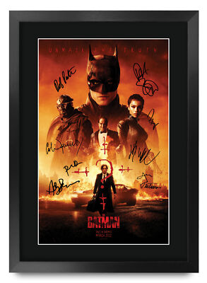 The Batman Robert Pattinson Gift Printed A3 Framed Poster Signed