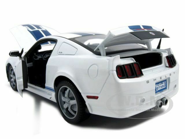 2011 FORD SHELBY MUSTANG GT350 WHITE 1/18 DIECAST BY SHELBY