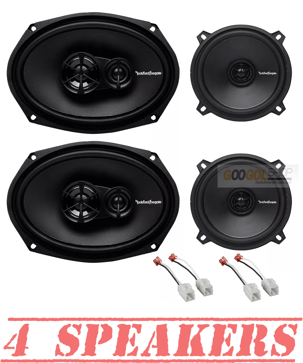 Rockford Fosgate Front-Rear Door Speaker Upgrade for 2002-2008 Dodge Ram 1500
