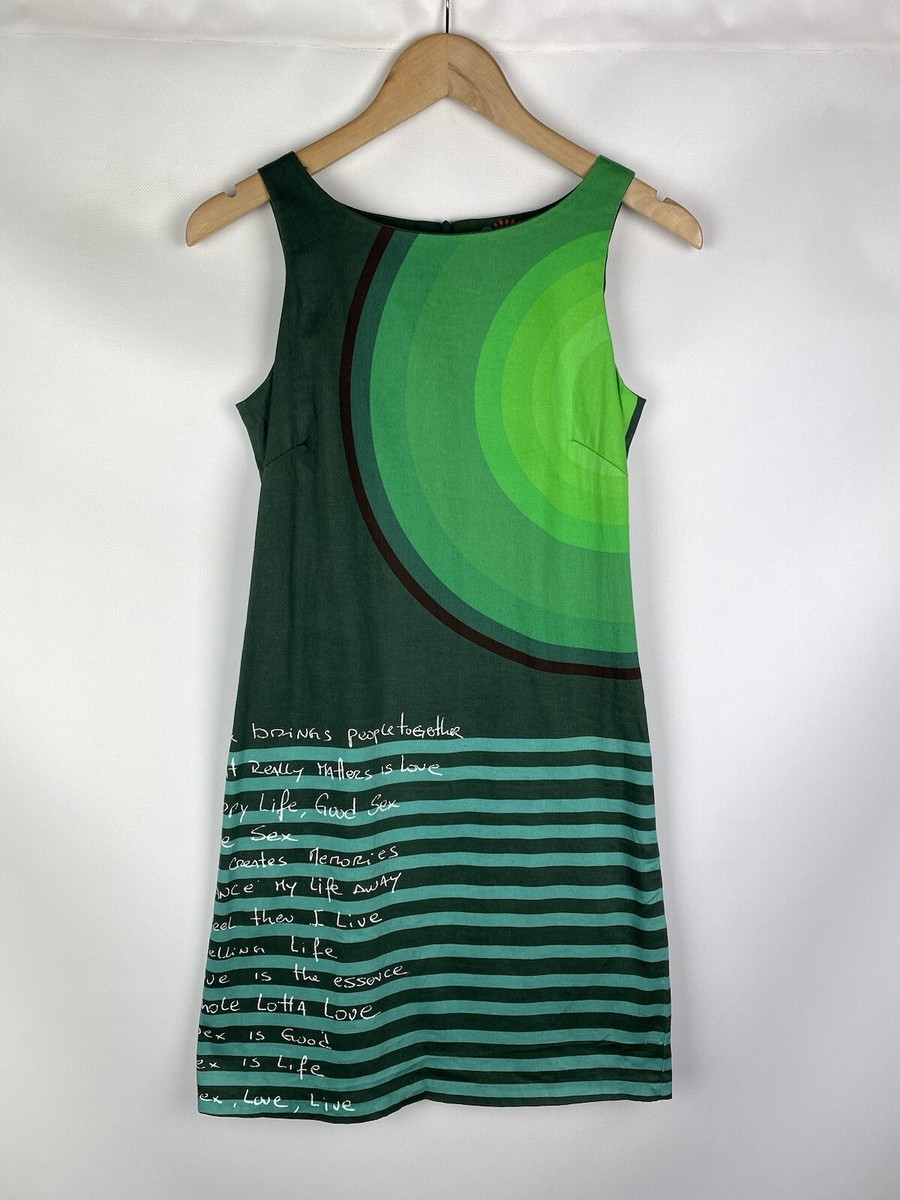 Desigual ladies sleeveless dress size 36 / S style 31V2168