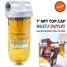 Water Block Separator Fuel Filter 1 Npt For Diesel Transfer Pump Tank Tractor