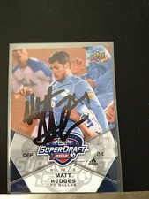 Dallas FC Matt Hedges Autographed 2012 Upper Deck UD MLS Card