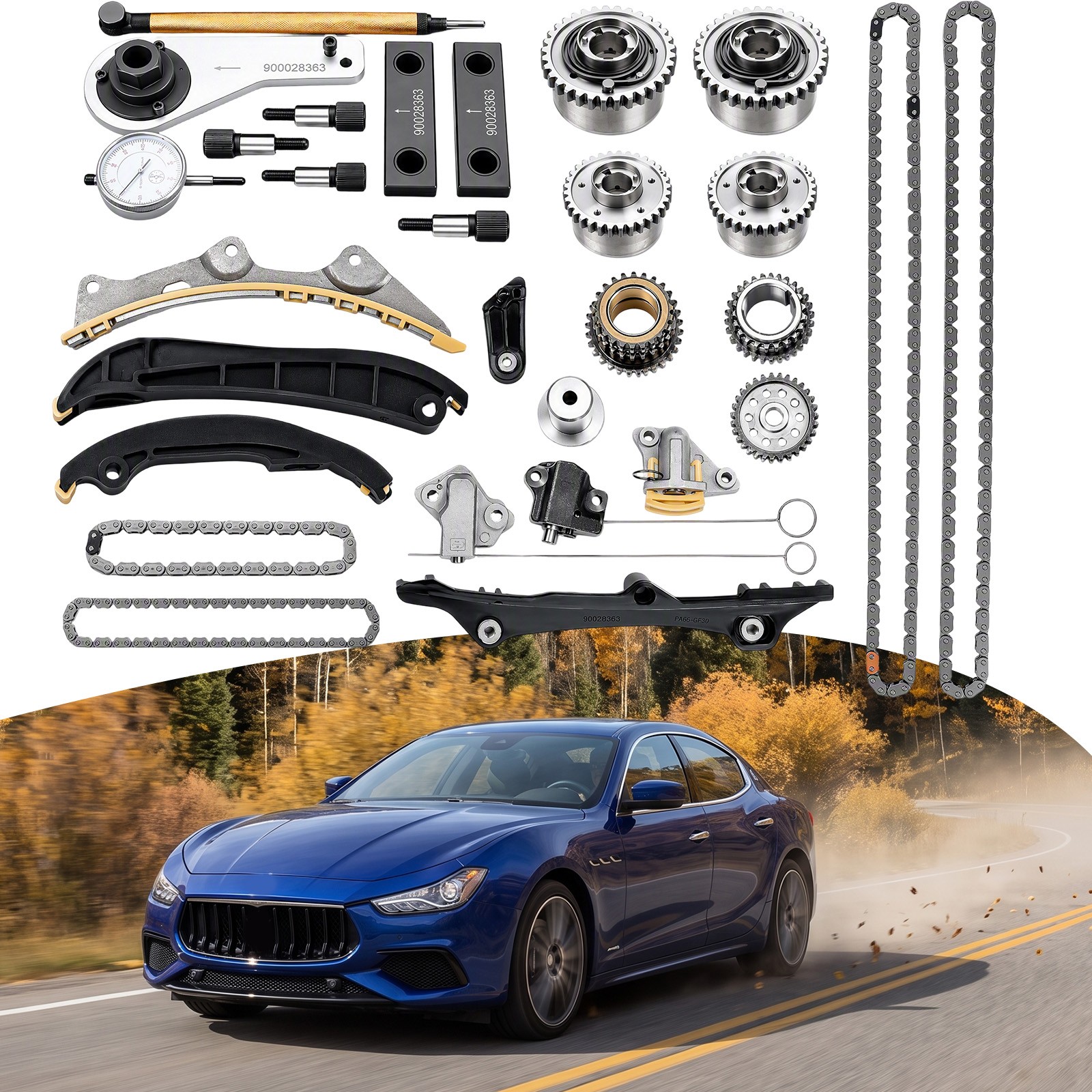 3.0L V6 Drive Engine Replaces 900028263 M156B for Maserati S Models 2014-2022