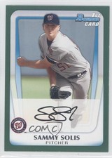 2011 Bowman Prospects Retail Green 253/450 Sammy Solis #BP106 6d4