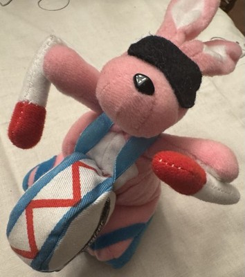 Energizer Bunny Plüsch Puppe rosa Werbefigur mit Trommel Sammlerstück