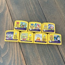 Vintage Lot of 7 My First LeapPad Cartridges Only - Tad, Thomas Train, Pooh H9 