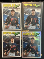 2026 Heritage Adley Rutschman Base, Grey, Chrome, & Chrome Refractor Orioles