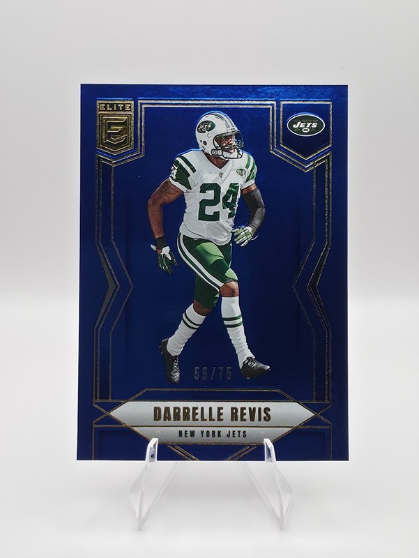 🔥 2025 Donruss Elite – Darrelle Revis /75 Blue #143 – New York Jets – SP