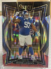 Dexter Lawrence 2024 Panini Select #52 New York Giants Black & Red Prizm Shock