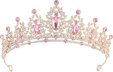 Crystal Crown and Tiara for Women - Rhinestone Headband for Princess Girls,Brida
