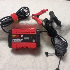 EverStart Plus 3A 6811A Smart Charger & Maintainer 6 Volt/12 Volt Tested Works