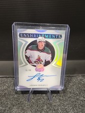 2024-25 Upper Deck The Cup Logan Cooley 2023 24 Enshrinements RC Auto #/99