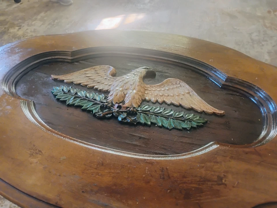 antique oval coffee table 1930 - Image 4 of 4