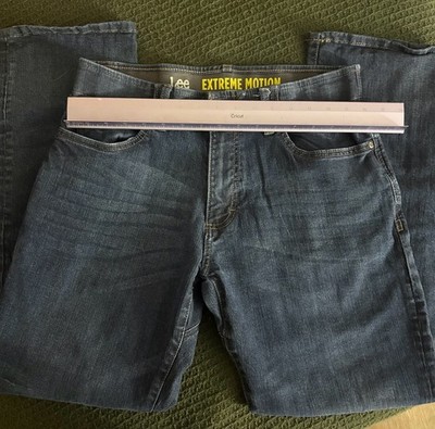 Lee Performance Series Extreme Motion Straight Fit Tapered Leg Jeans Dark Wash