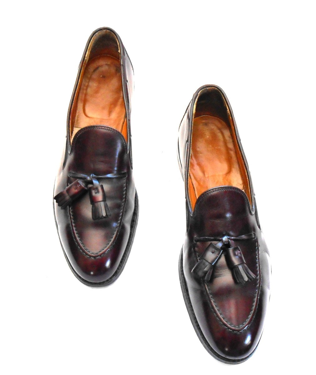 Alden 663 for Brooks Brothers 769 Men's 9.5C Calf Burgundy Tassel