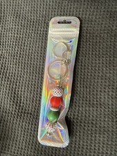 Phone Charm Or A Keychain with Christmas Color Silicone Beads New