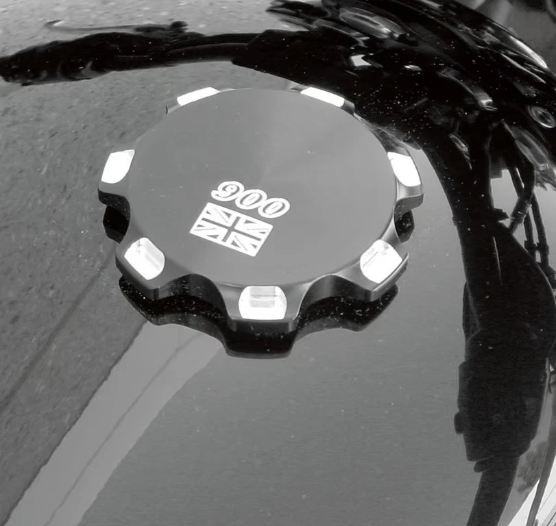 Tapa Gas Máquina Joker - 900 Union Jack - Negro Anodizado Moto 09-040UB Foto 2 de 4