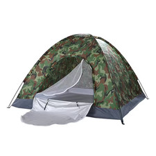 4-Person Waterproof Oxford Cloth Camping Dome Tent
