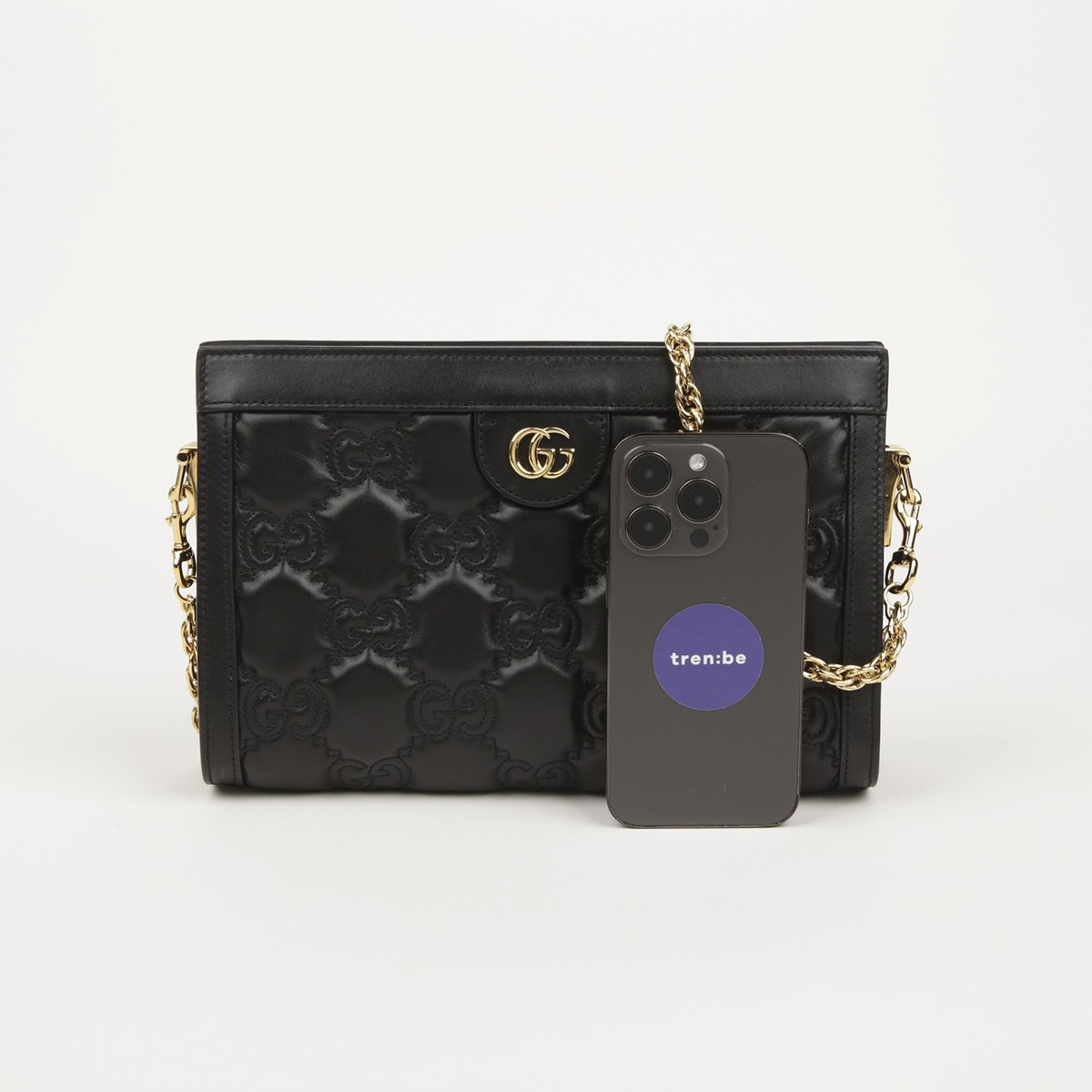 Gucci 702200 GG Matelassé Small Leather Shoulder and