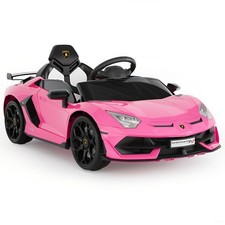 Ride on Car for Kids 12V Licensed Lamborghini Electric Sports Car w/Control LED