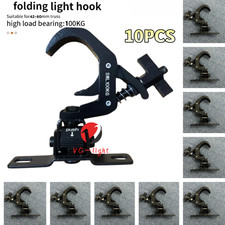 10pc/Stage Light Clamps Truss Hook Foldable Light Hook for DJ Par Stage Lights