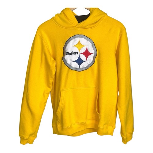 NFL Pittsburgh Steelers Hoodie - Yellow Gold W/ Cloth Logo Size Youth XL 18/20 - Picture 1 of 5