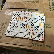 28  Double Six Color Dot Dominoes